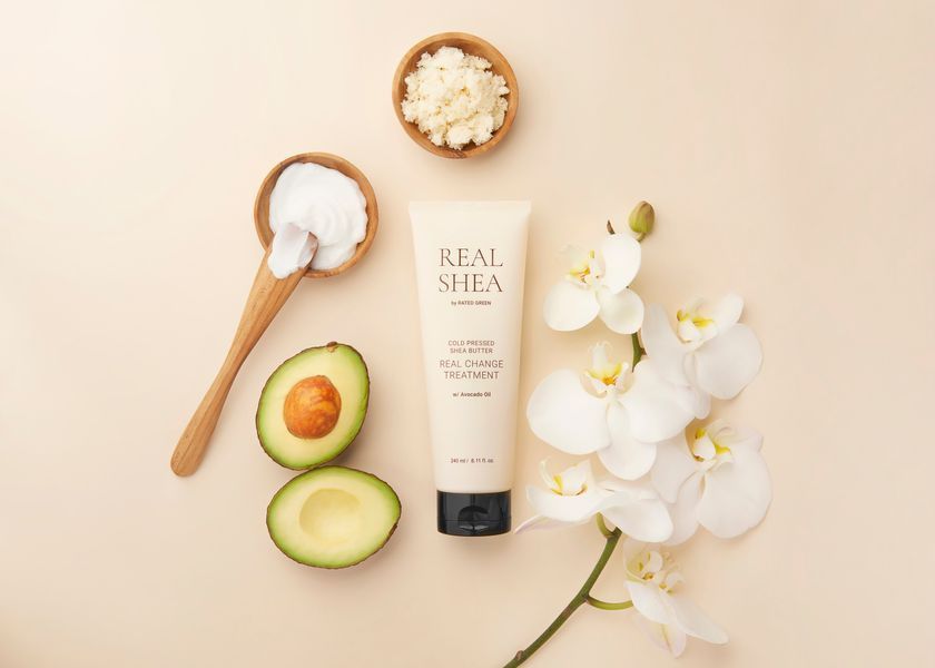 REAL SHEA REAL CHANGE TREATMENT Rated Green / живильна маска з маслом ши 8809514550016 фото
