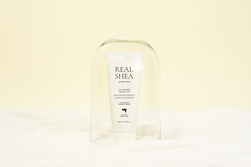 REAL SHEA PROTEIN RECHARGING LEAVE-IN TREATMENT Rated Green / термозахисний крем для волосся 8809514550108 фото