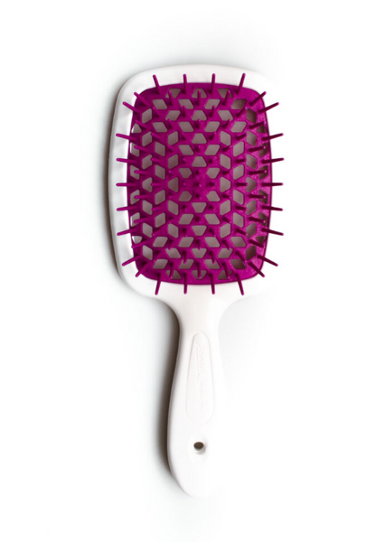 Janeke Superbrush Standart щітка для волосся біла за фуксією janeke white-pink фото